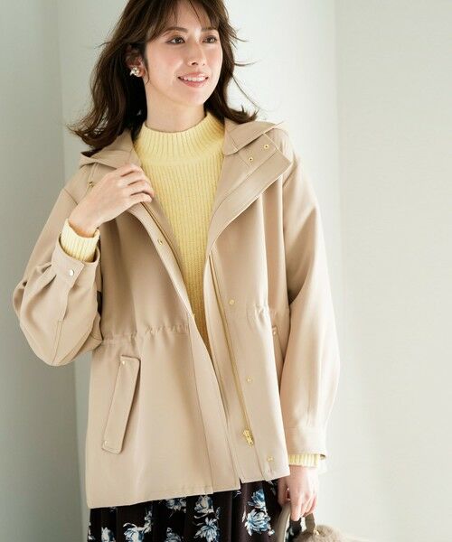 L size ONWARD(大きいサイズ) / エルサイズオンワード その他アウター | 【2WAY】エレカジストレッチ フーデットハーフ アウター | 詳細5