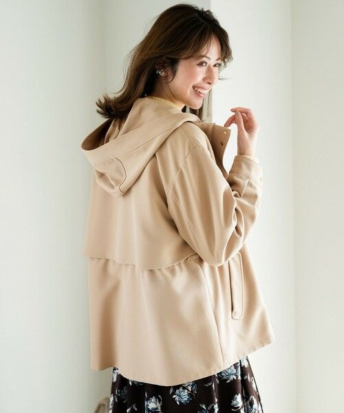 L size ONWARD(大きいサイズ) / エルサイズオンワード その他アウター | 【2WAY】エレカジストレッチ フーデットハーフ アウター | 詳細6
