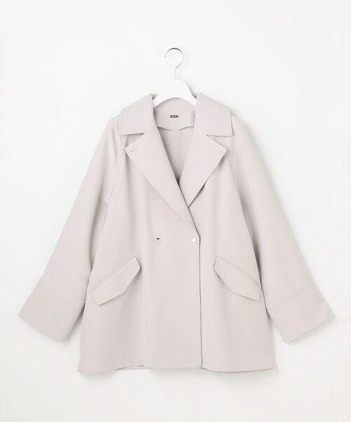 L size ONWARD(大きいサイズ) / エルサイズオンワード トレンチコート | 【2WAY】エレカジストレッチミドルトレンチ コート | 詳細6