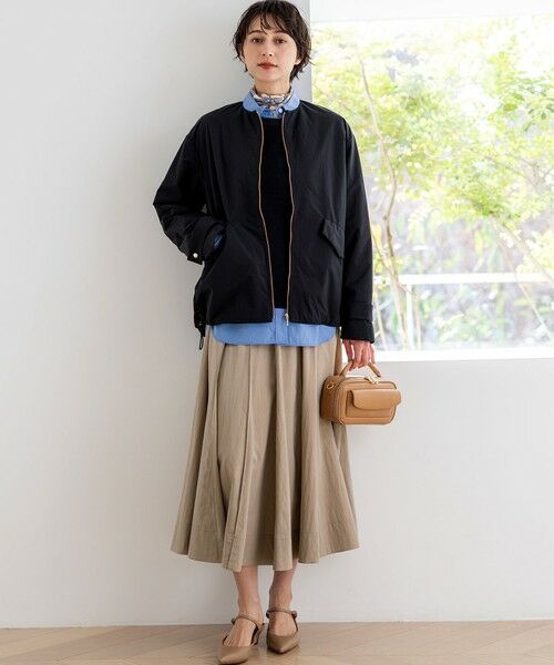 L size ONWARD(大きいサイズ) / エルサイズオンワード ダウンジャケット・ベスト | ライトパディング ノーカラー アウター | 詳細5