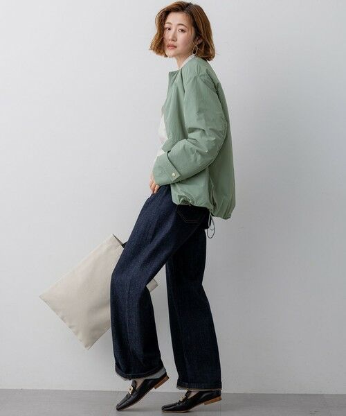 L size ONWARD(大きいサイズ) / エルサイズオンワード ダウンジャケット・ベスト | ライトパディング ノーカラー アウター | 詳細8