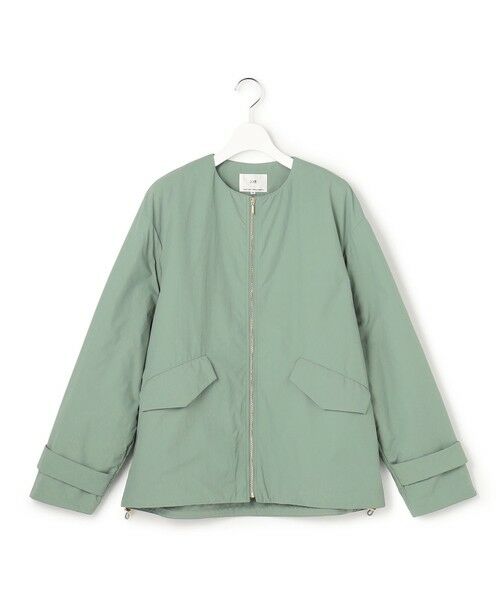 L size ONWARD(大きいサイズ) / エルサイズオンワード ダウンジャケット・ベスト | ライトパディング ノーカラー アウター | 詳細9