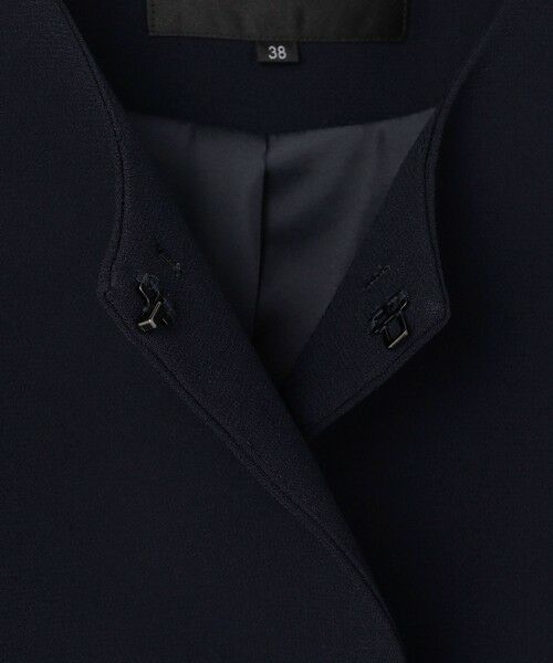 L size ONWARD(大きいサイズ) / エルサイズオンワード ノーカラージャケット | 【APPLAUDIR】クリアジョーゼット コンパクトタックジャケット | 詳細21