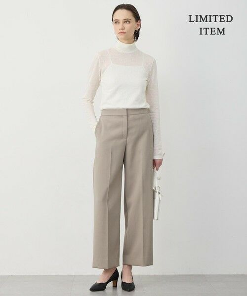 L size ONWARD(大きいサイズ) / エルサイズオンワード カットソー | 【WEB限定】 コットンレーシージャガード ハイネックカットソー | 詳細5