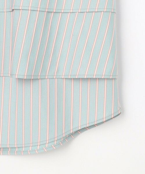 L size ONWARD(大きいサイズ) / エルサイズオンワード カットソー | ストライプジャージー フリル カットソー | 詳細10