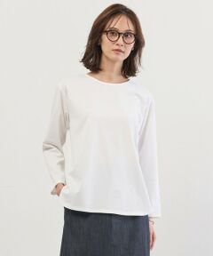 L size ONWARD(大きいサイズ) / エルサイズオンワード カットソー | ベーシックジャージー シャツテール カットソー