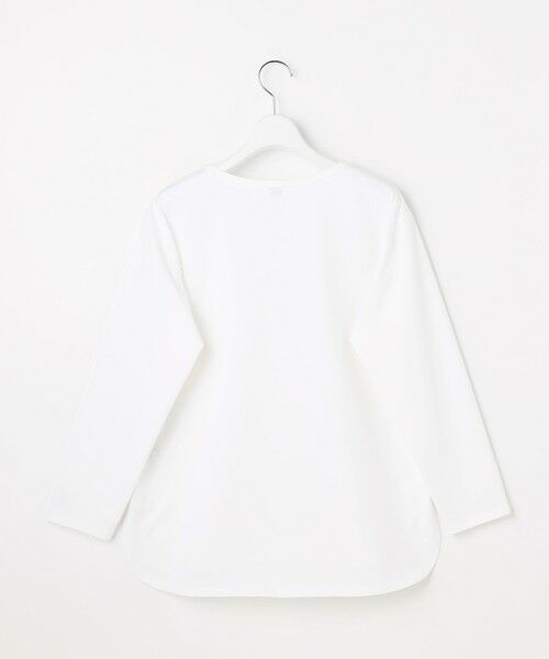 L size ONWARD(大きいサイズ) / エルサイズオンワード カットソー | ベーシックジャージー シャツテール カットソー | 詳細10