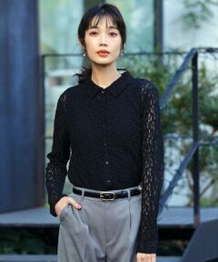 L size ONWARD(大きいサイズ) / エルサイズオンワード シャツ・ブラウス | レース シャツ