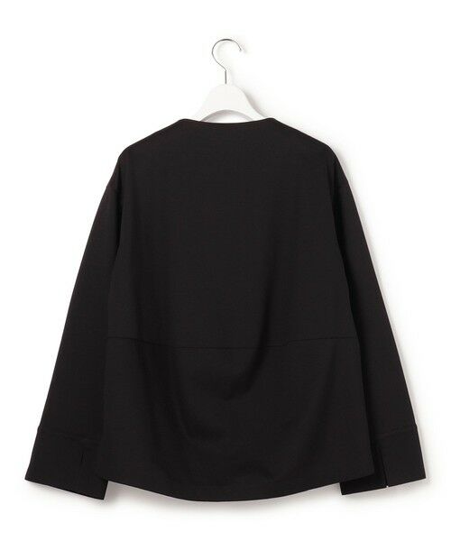 L size ONWARD(大きいサイズ) / エルサイズオンワード カットソー | コンパクトツイル Vネック カットソー | 詳細4