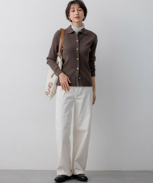 L size ONWARD(大きいサイズ) / エルサイズオンワード カットソー | シアーフライス レイヤード タートル カットソー | 詳細27