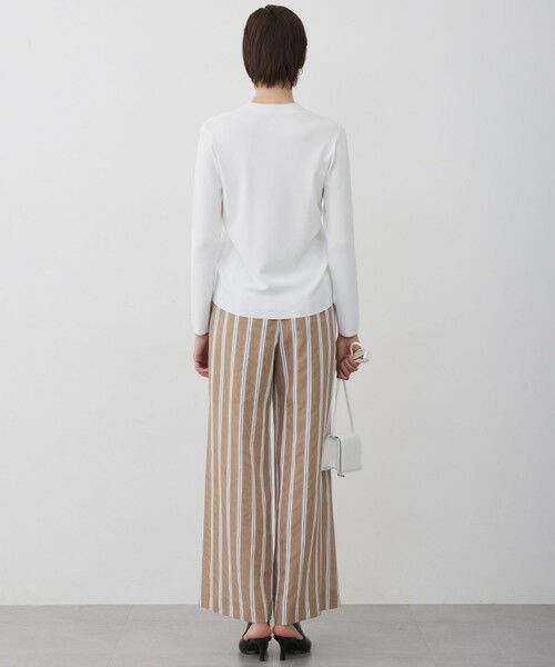 L size ONWARD(大きいサイズ) / エルサイズオンワード ニット・セーター | シンセティックフルニードル Vネックニット | 詳細2