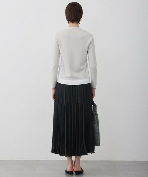 L size ONWARD(大きいサイズ) / エルサイズオンワード ニット・セーター | シンセティックフルニードル Vネックニット | 詳細16