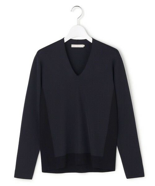 L size ONWARD(大きいサイズ) / エルサイズオンワード ニット・セーター | シンセティックフルニードル Vネックニット | 詳細22