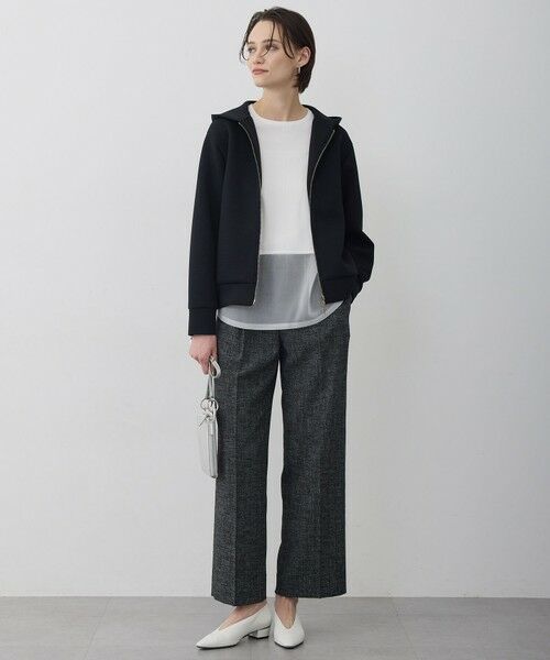 L size ONWARD(大きいサイズ) / エルサイズオンワード ニット・セーター | ヴィスコースワイド シアーコンビプルオーバー | 詳細3