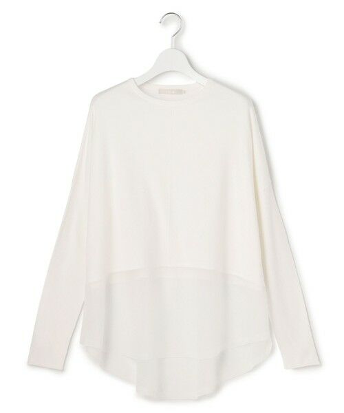 L size ONWARD(大きいサイズ) / エルサイズオンワード ニット・セーター | ヴィスコースワイド シアーコンビプルオーバー | 詳細4