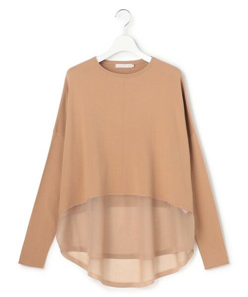 L size ONWARD(大きいサイズ) / エルサイズオンワード ニット・セーター | ヴィスコースワイド シアーコンビプルオーバー | 詳細8