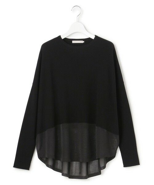 L size ONWARD(大きいサイズ) / エルサイズオンワード ニット・セーター | ヴィスコースワイド シアーコンビプルオーバー | 詳細12