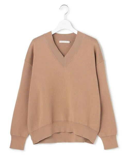 L size ONWARD(大きいサイズ) / エルサイズオンワード ニット・セーター | コットンポリエステルスムース Vネックニット | 詳細3