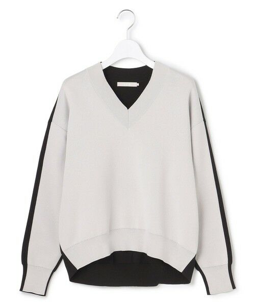 L size ONWARD(大きいサイズ) / エルサイズオンワード ニット・セーター | コットンポリエステルスムース Vネックニット | 詳細9