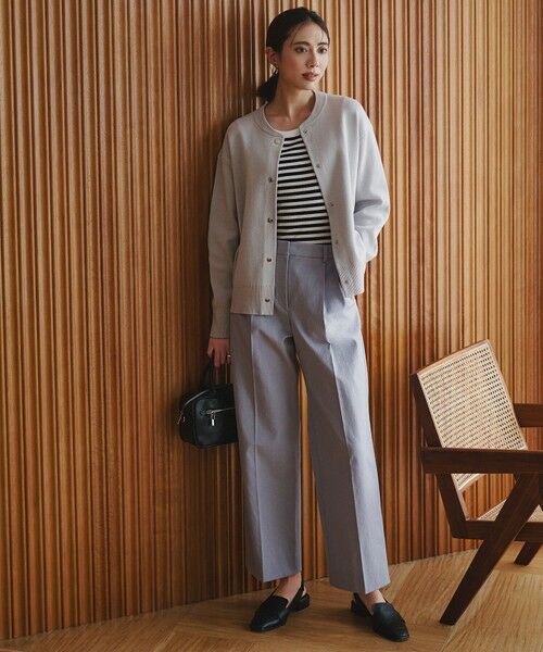 L size ONWARD(大きいサイズ) / エルサイズオンワード カーディガン・ボレロ | コットンポリエステルスムース カーディガン | 詳細11