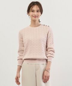 L size ONWARD(大きいサイズ) / エルサイズオンワード ニット・セーター | CABLE ニット