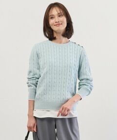 L size ONWARD(大きいサイズ) / エルサイズオンワード ニット・セーター | CABLE ニット