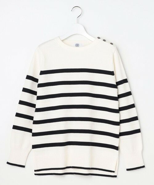 L size ONWARD(大きいサイズ) / エルサイズオンワード ニット・セーター | Cotton Polyester カラーボーダー ニット | 詳細11