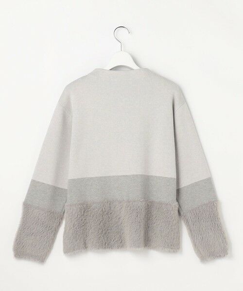 L size ONWARD(大きいサイズ) / エルサイズオンワード ニット・セーター | フェザーブロッキング ニット | 詳細4