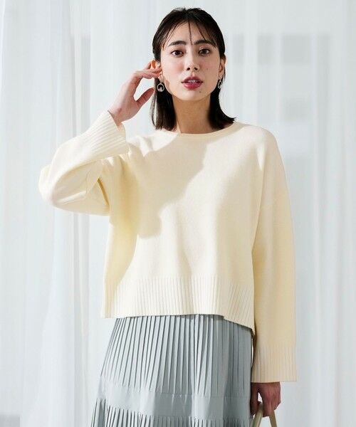 L size ONWARD(大きいサイズ) / エルサイズオンワード ニット・セーター | リブポイント ニット | 詳細1