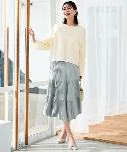 L size ONWARD(大きいサイズ) / エルサイズオンワード ニット・セーター | リブポイント ニット | 詳細2