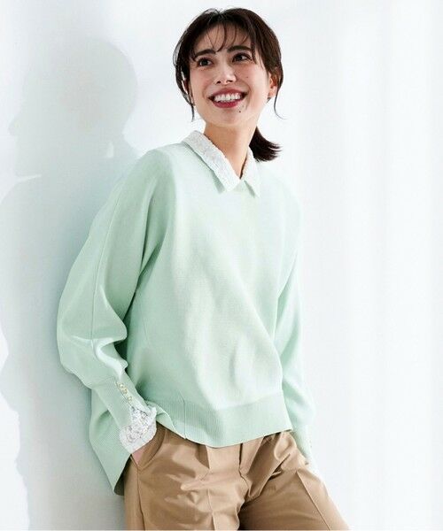 L size ONWARD(大きいサイズ) / エルサイズオンワード ニット・セーター | 【花粉リリース】ドルマン ニット | 詳細11