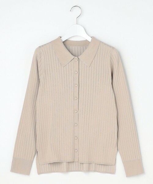 L size ONWARD(大きいサイズ) / エルサイズオンワード ニット・セーター | ポロカラーリブ ニット | 詳細4