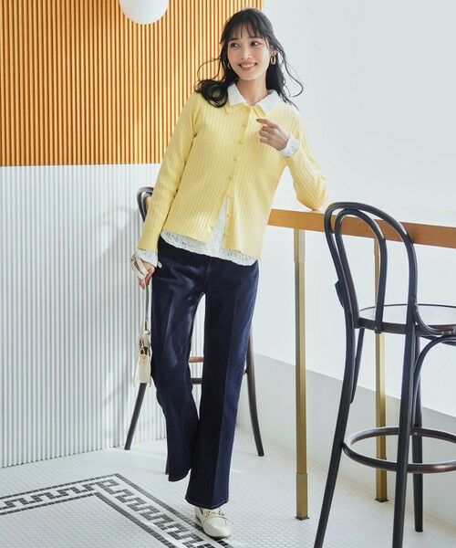 L size ONWARD(大きいサイズ) / エルサイズオンワード ニット・セーター | ポロカラーリブ ニット | 詳細10