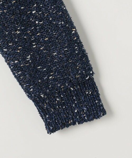 L size ONWARD(大きいサイズ) / エルサイズオンワード ニット・セーター | 【1枚で華やぐ】ラメノットスパングル ニット | 詳細4