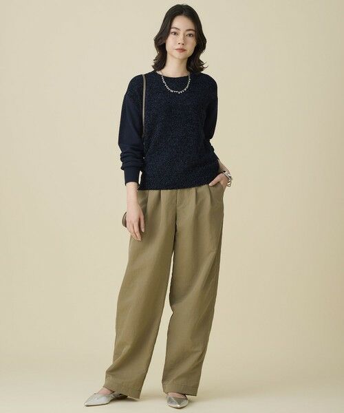 L size ONWARD(大きいサイズ) / エルサイズオンワード ニット・セーター | ブークレミックスツイード ニット | 詳細9