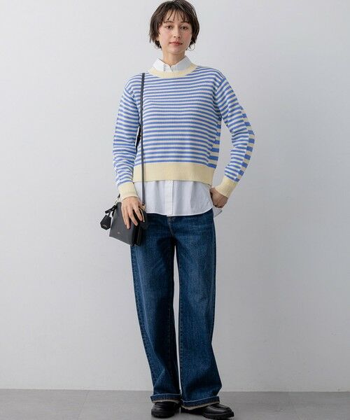 L size ONWARD(大きいサイズ) / エルサイズオンワード ニット・セーター | コットンギマ クルーネック ニット | 詳細22