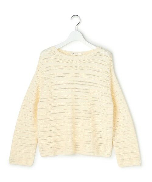 L size ONWARD(大きいサイズ) / エルサイズオンワード ニット・セーター | コットンギマ ボートネック ニット | 詳細12