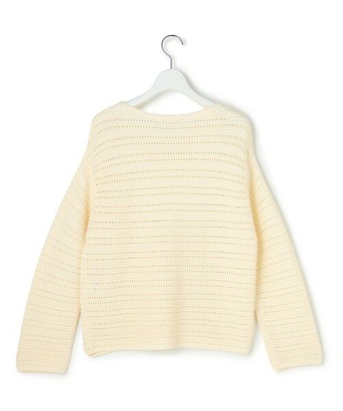 L size ONWARD(大きいサイズ) / エルサイズオンワード ニット・セーター | コットンギマ ボートネック ニット | 詳細16