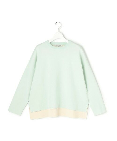 L size ONWARD(大きいサイズ) / エルサイズオンワード ニット・セーター | バイカラーダブルフェイス ニット | 詳細10