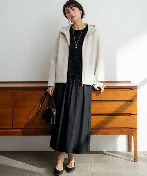 L size ONWARD(大きいサイズ) / エルサイズオンワード ベスト | 【一部先行予約】エンブロイダリーレース ニットベスト | 詳細18