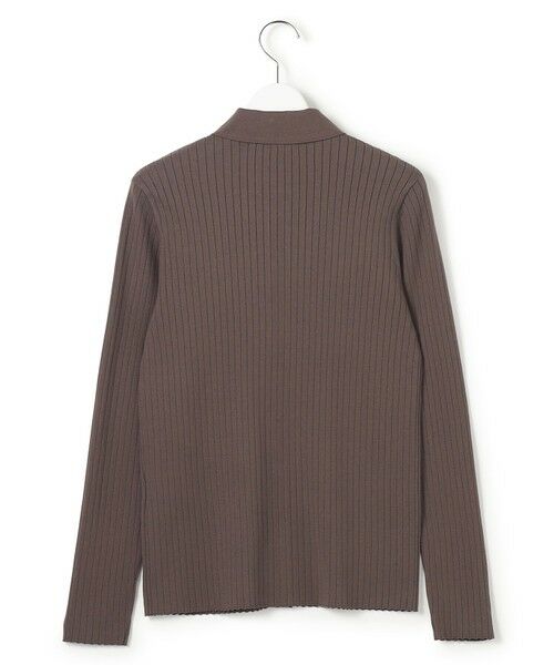 L size ONWARD(大きいサイズ) / エルサイズオンワード カーディガン・ボレロ | 【一部先行予約】ワイドリブ ポロニット カーディガン | 詳細14