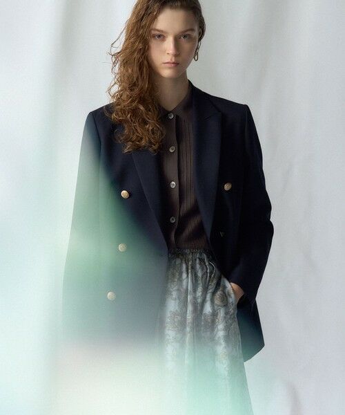 L size ONWARD(大きいサイズ) / エルサイズオンワード カーディガン・ボレロ | 【一部先行予約】ワイドリブ ポロニット カーディガン | 詳細9