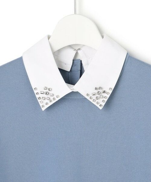 L size ONWARD(大きいサイズ) / エルサイズオンワード ニット・セーター | 【WEB&一部店舗限定】ビジューデザイン 2WAY ニット | 詳細7