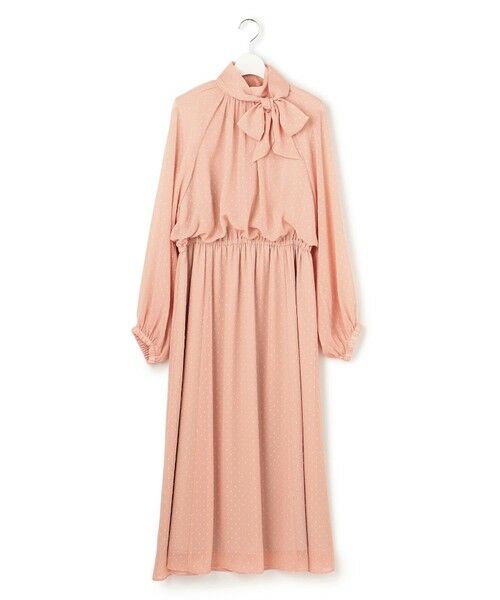 L size ONWARD(大きいサイズ) / エルサイズオンワード ドレス | 【APPLAUDIR】ドットクレープシフォン ドレス | 詳細1