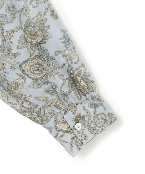 L size ONWARD(大きいサイズ) / エルサイズオンワード ロング・マキシ丈ワンピース | Ericaキャラコ  ペイズリープリント シャツワンピース | 詳細11