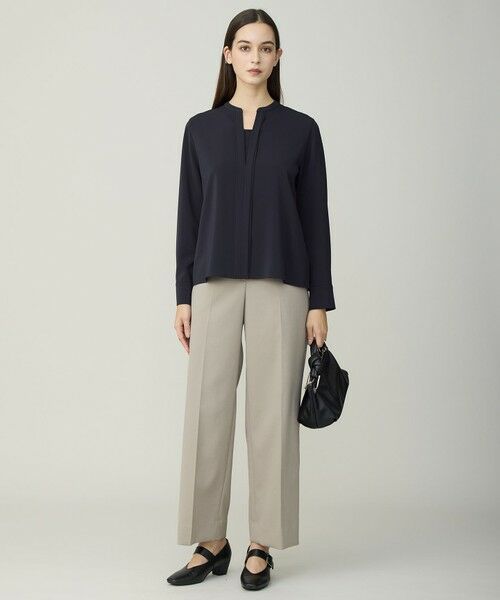 L size ONWARD(大きいサイズ) / エルサイズオンワード その他パンツ | ハイツイストダブルクロス ワイドパンツ | 詳細6