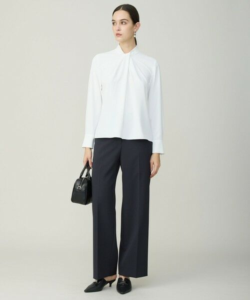 L size ONWARD(大きいサイズ) / エルサイズオンワード その他パンツ | ハイツイストダブルクロス ワイドパンツ | 詳細17