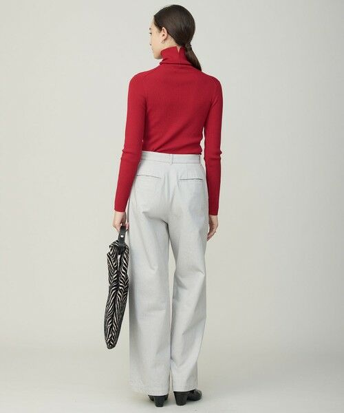 L size ONWARD(大きいサイズ) / エルサイズオンワード デニムパンツ | コットンカラーデニム カーブパンツ | 詳細3