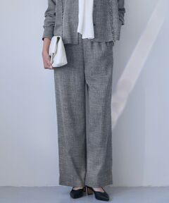 L size ONWARD(大きいサイズ) / エルサイズオンワード その他パンツ | ライトスラブツイード ワイドパンツ