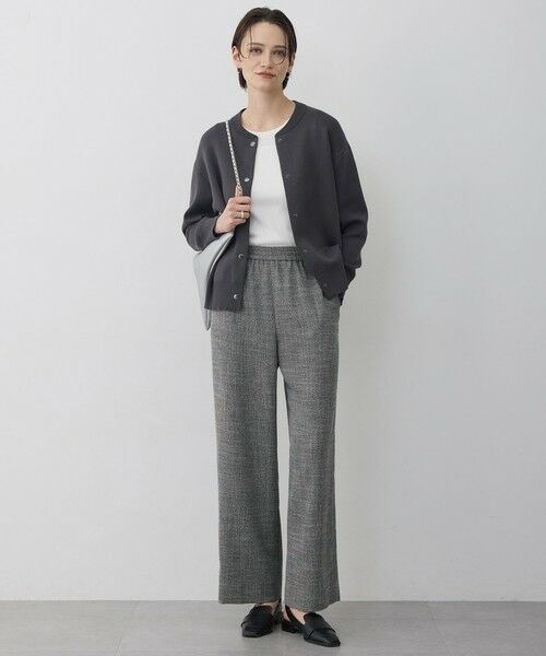 L size ONWARD(大きいサイズ) / エルサイズオンワード その他パンツ | ライトスラブツイード ワイドパンツ | 詳細8